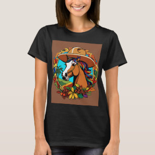 Camiseta colorida para amantes de os animais