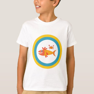 Camiseta Colorida para Crianças no Verão