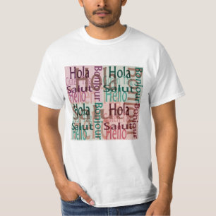 Camiseta colorida para homens