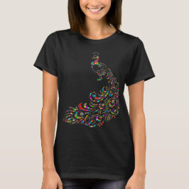 Camiseta Colorida Peacock