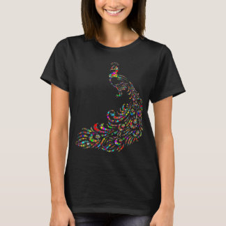 Camiseta Colorida Peacock