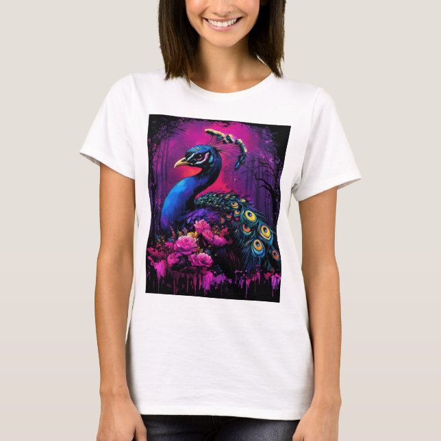Camiseta Colorida Peacock (Frente)