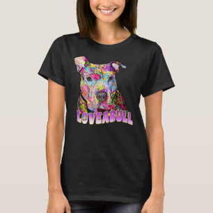 Camiseta Colorida Pitbull Ama Um Touro De Pit Cote Bonito M