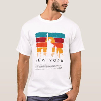 Camiseta Colorida Retro Nova York