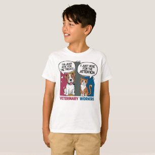 Camiseta Colorida Retro Vintage Presente veterinário T-Shir