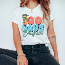 Camiseta Colorida Retroativa 100 Dias Mais Brilhante