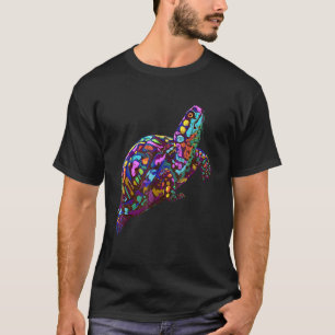 Camiseta Colorida Splash Eastern Box Turtle