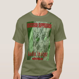 Camiseta colorida "Supressão de Obsessão" masculin