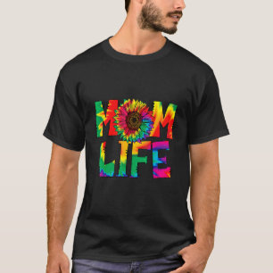 Camiseta Colorida Tie Dye Sunflower Life