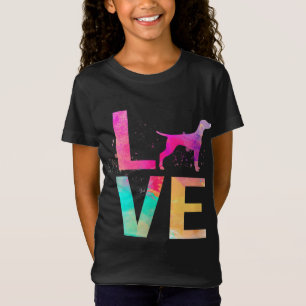 Camiseta Colorida Vizsla Dog Mamãe Dona Vizsla