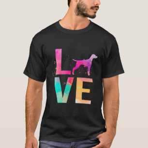 Camiseta Colorida Vizsla Dog Mamãe Dona Vizsla