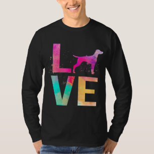 Camiseta Colorida Vizsla Dog Mamãe Dona Vizsla