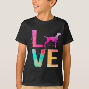 Camiseta Colorida Vizsla Dog Mamãe Dona Vizsla