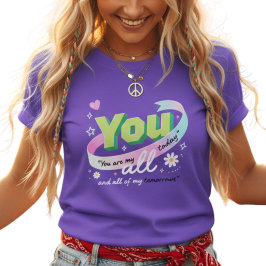 Camiseta Colorida Você Todos os Meus Amanhãs