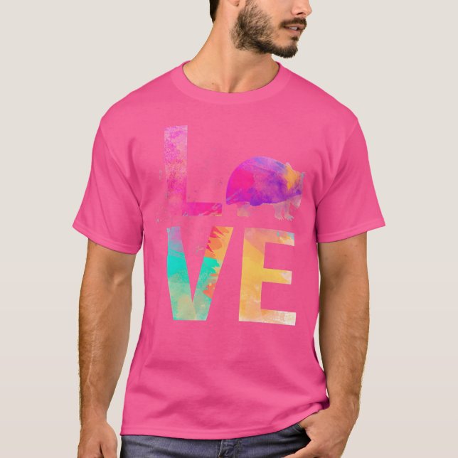 Camiseta Colorida Wombat Mãe Wombat (Frente)