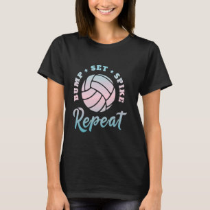 Camiseta Colorido Coletivo De Voleibol De Meninas Adolescen