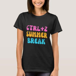 Camiseta Colorido ctrl+z férias de verão - de volta às aula