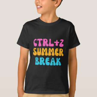 Camiseta Colorido ctrl+z férias de verão - volta às aulas