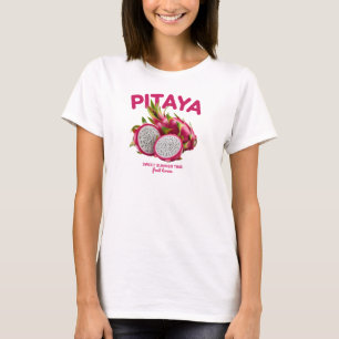Camiseta Colorido Design de Fruta do Dragão Pitaya de Verão
