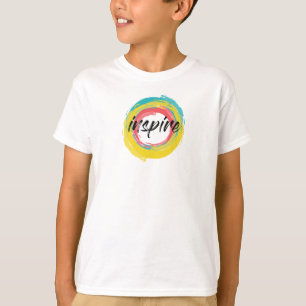 Camiseta Colorido, divertido, design moderno vibrante e leg