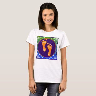 Camiseta Colorido Diwali Rangoli Com Pegada