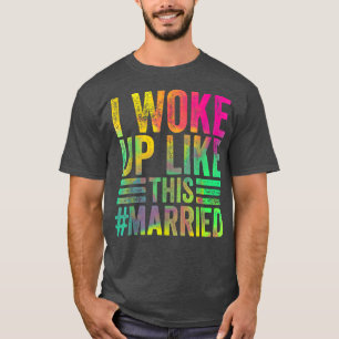 Camiseta Colorido Eu Acordei Como Se Casasse, Nova Noiva