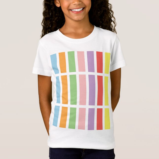 Camiseta Colorido Matizes Pastel (Frente)