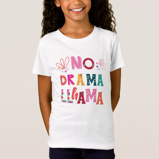 Camiseta Colorido nenhum lama do drama (Frente)