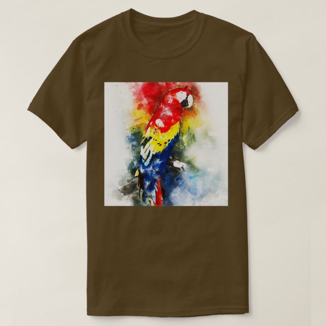 Camiseta Colorido Papagaio 34 (Frente do Design)
