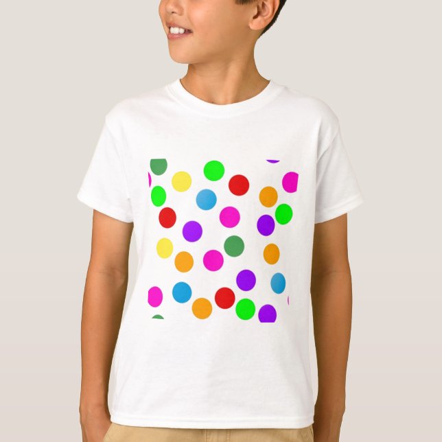 Camiseta colorido_pontos_em_branco (Frente)