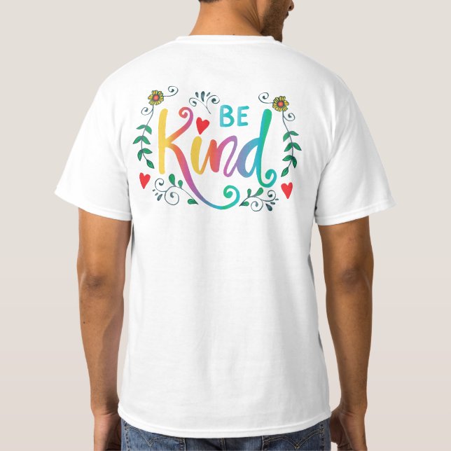 Camiseta Colorido Seja gentil (Verso)