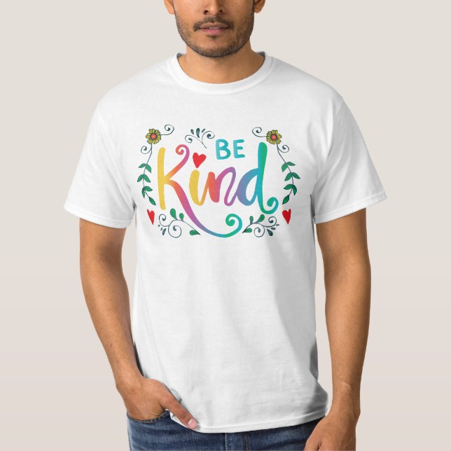 Camiseta Colorido Seja gentil (Frente)