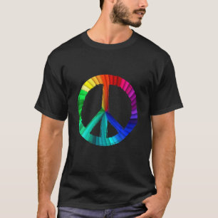 Camiseta Colorido Sinal de Paz Paz Paz