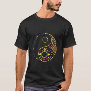 Camiseta Colorido tai chi Yoga qi gong Sinal Símbolo tao yi