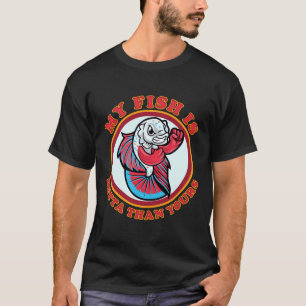 Camiseta Coloridos Siameses Combatendo Peixes Que Meu Peixe