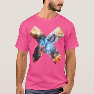 Camiseta Colorindo Colisões de Galáxias Coloridas