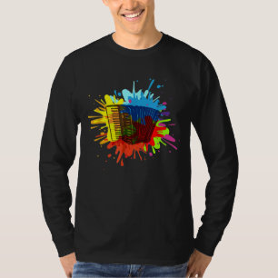 Camiseta Colorir Accordion
