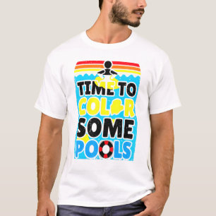 Camiseta Colorir Algumas Piscinas De Ervilha Na Festa De Ve