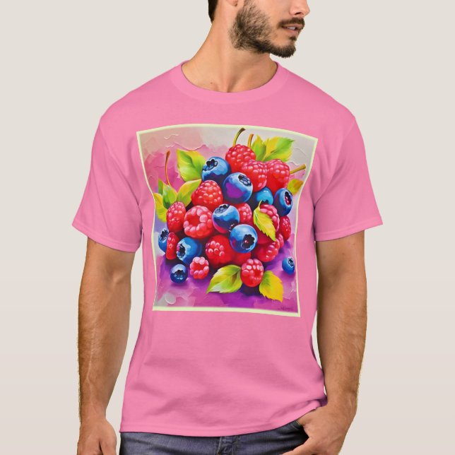 Camiseta Colorir Banquete Berry (Frente)