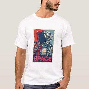 Camiseta Colorir Espaço Moderno do Astronauta