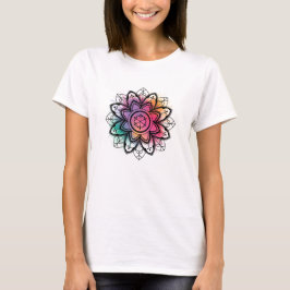Camiseta Colorir Mandala