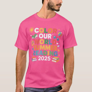 Camiseta Colorir Nosso Mundo Leitura de Verão 2025 Re Fofo 