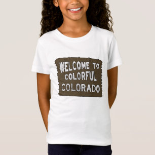 Camiseta Colorir sinal de boas-vindas do Colorado