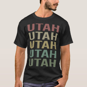 Camiseta Colorir Texto Utah