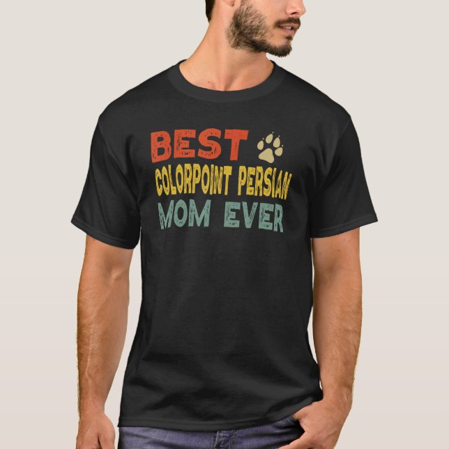 Camiseta Colorpoint Persa Cat Mãe Proprietário Kitten (Frente)