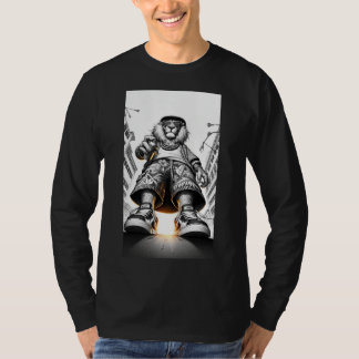 Camiseta Colossal Lion Longa Capa