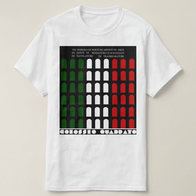 CAMISETA COLOSSEO QUADRATO ITALIA (Frente do Design)