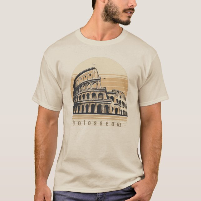 Camiseta Colosseum Roma Itália Europa (Frente)