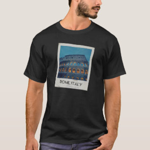 Camiseta Colosseum romano na noite