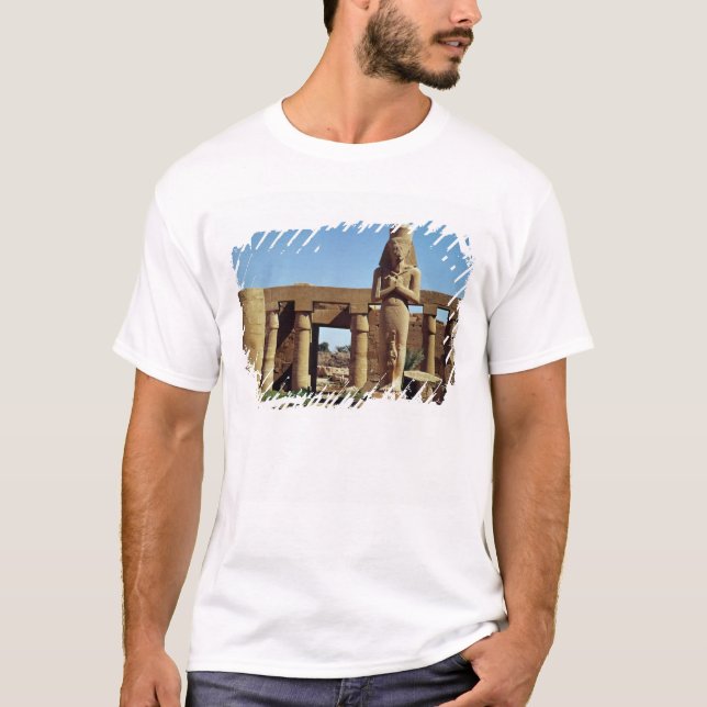 Camiseta Colosso de Ramesses II: estátua ereta de (Frente)